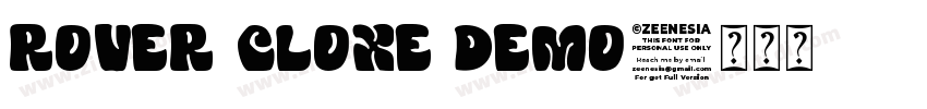 ROVER CLOXE DEMO字体转换
